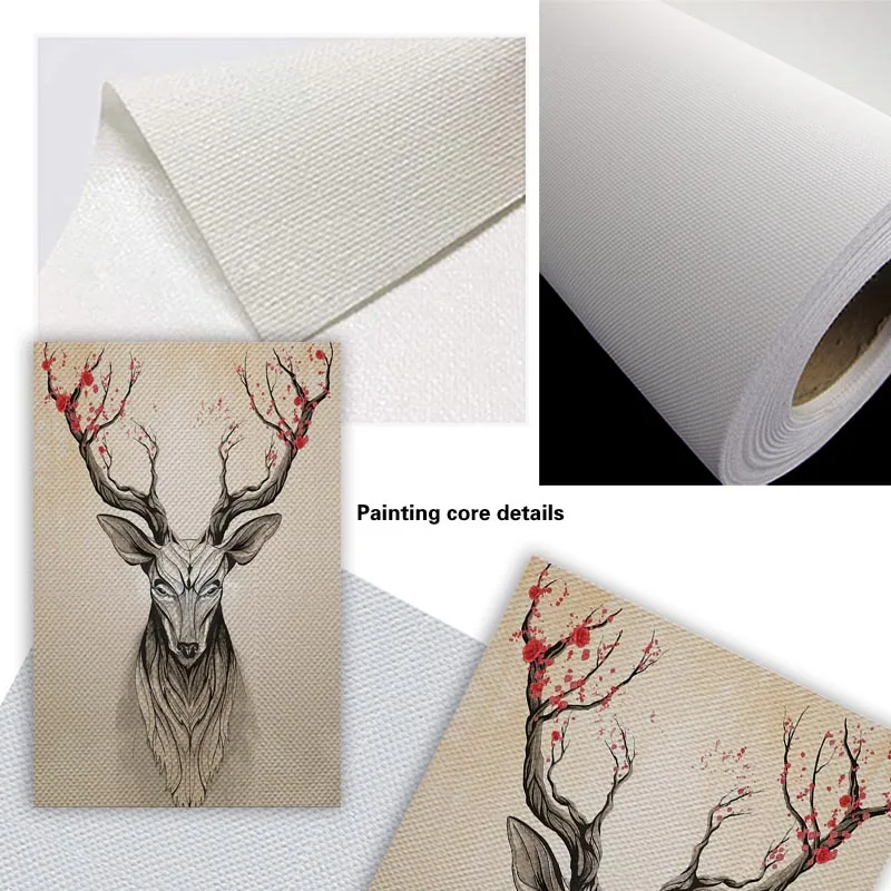 

Canvas Print Animal Deer Elephant Portrait Poster Decorative Picture Modern Wall Art Paintings Home Decor No Frame