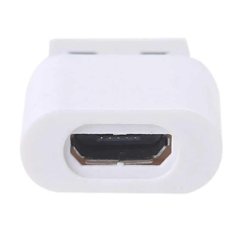 Переходник с USB папа на Micro Мама Белый адаптер для зарядки и передачи данных