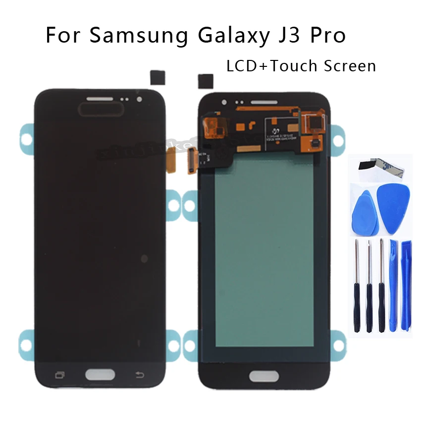 ЖК дисплей AMOLED для Samsung Galaxy J3 Pro J3P J3110 сенсорный экран дигитайзер запчасти