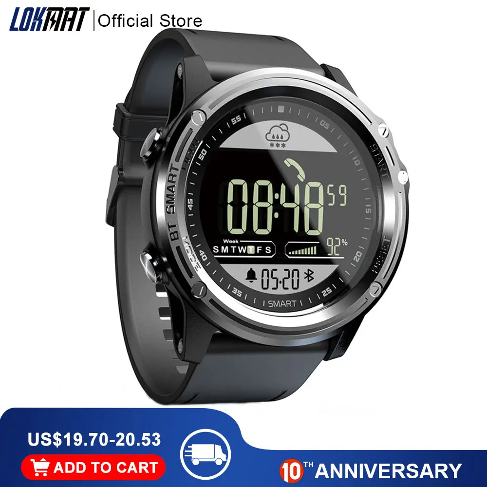 Спортивные Смарт часы LOKMAT шагомер 5 АТМ водонепроницаемые в реальном времени