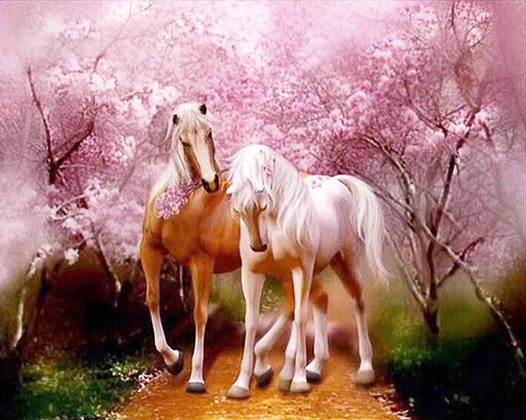 Вышивка в стиле лошади наборы для вышивки крестиком рукоделие 14 ct DMC цвет сделай