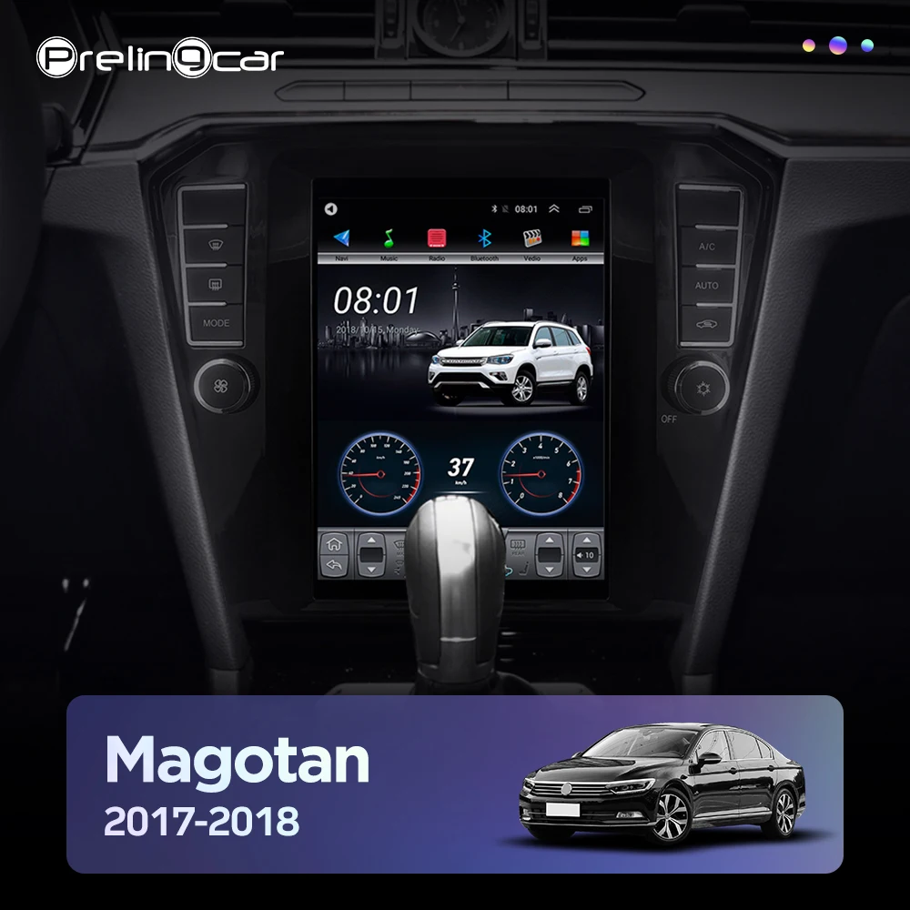 Автомагнитола мультимедийный навигатор видеоплеер для VW Magotan 2017 2018 Tesla style