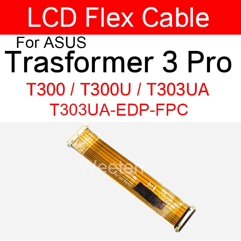 Гибкий кабель с разъемом для ЖК-дисплея Asus Trasformer 3 Pro T300 T300U T303UA T303UA-EDP-FPC Замена