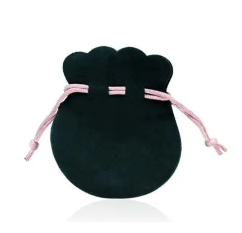 

1pcs Pink Ribbon Flannel Bag Pouch For Women Charm Bead Ring Earring Necklace Gift Fashion Jewelry