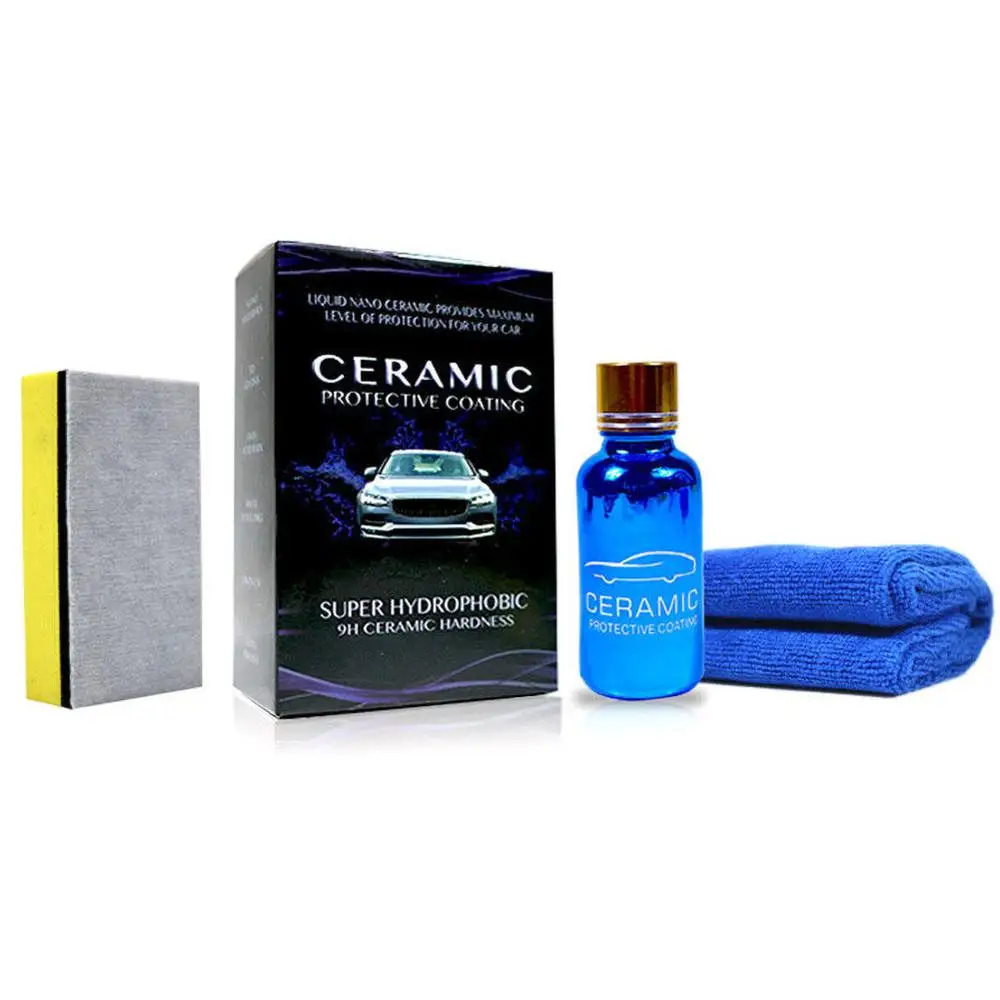 1 шт. жидкое керамическое покрытие 9H для защиты от царапин|Очиститель краски| |
