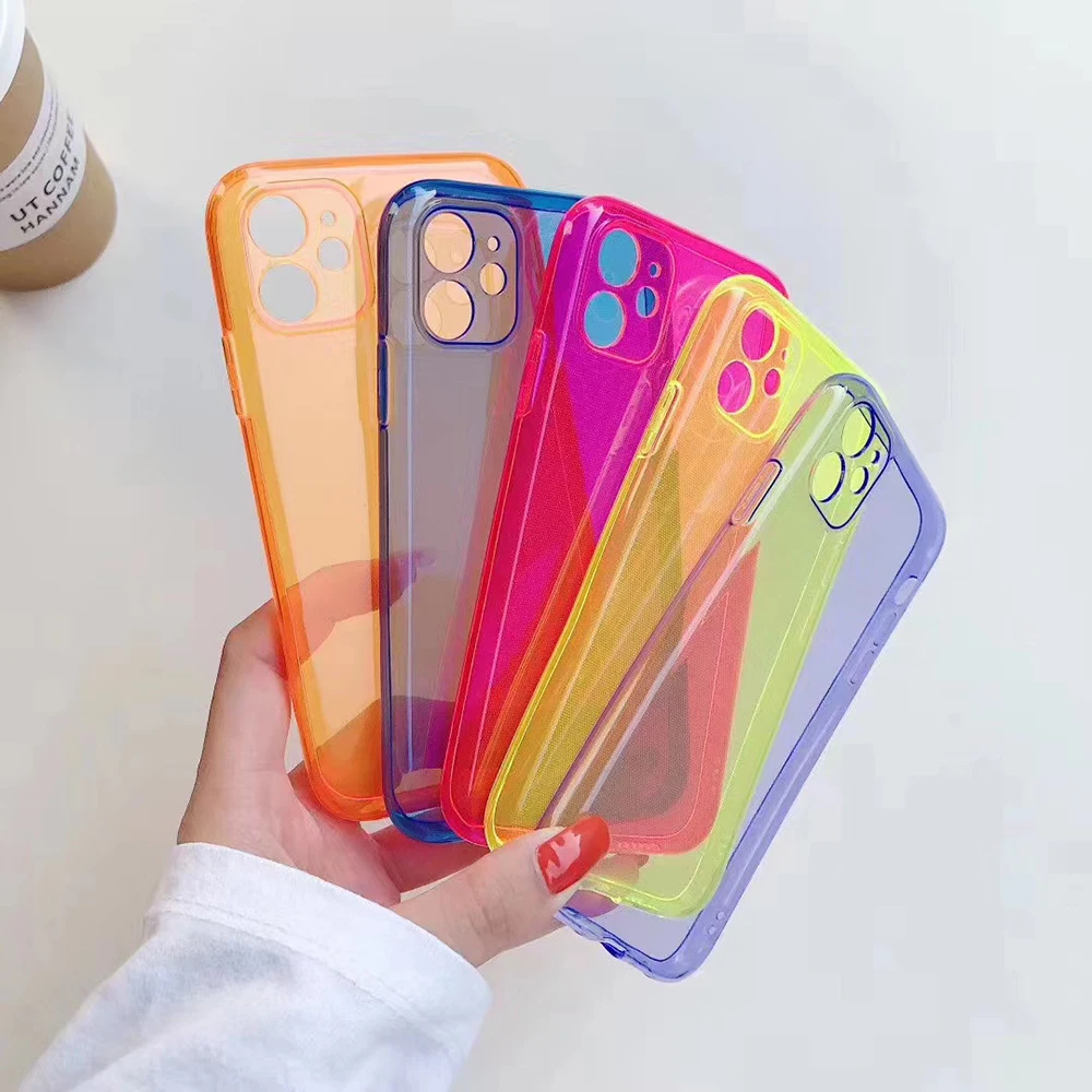 Чехол для iPhone 12 Mini 11/12 Pro Max X XS XR se 8/7/6/6s Plus прозрачный|Сумки телефона| |