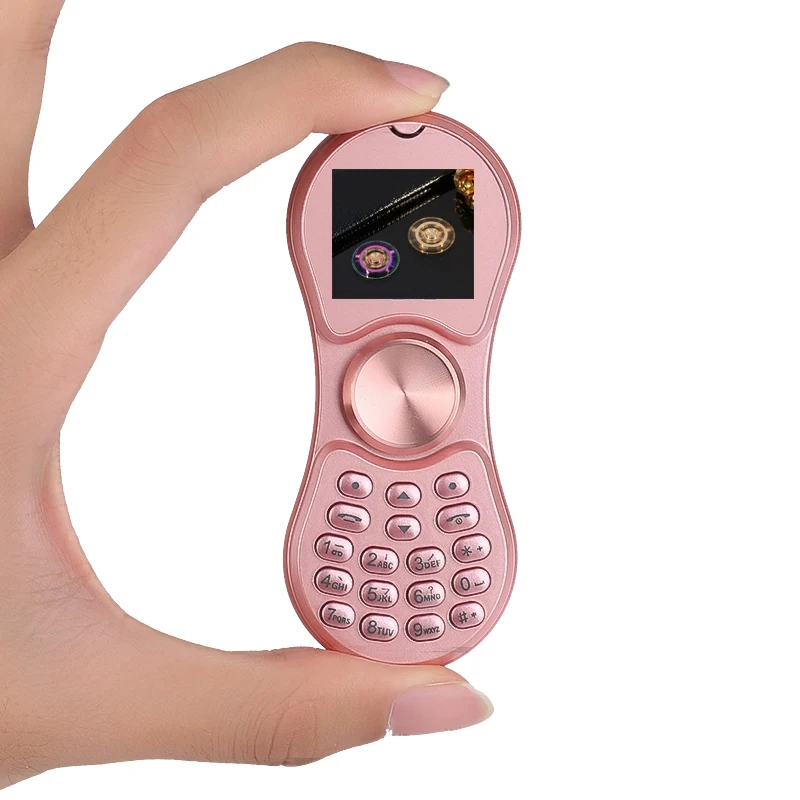 12 ручная вертушка Кнопка мобильный телефон Dual Sim карты стресс палец пожилых