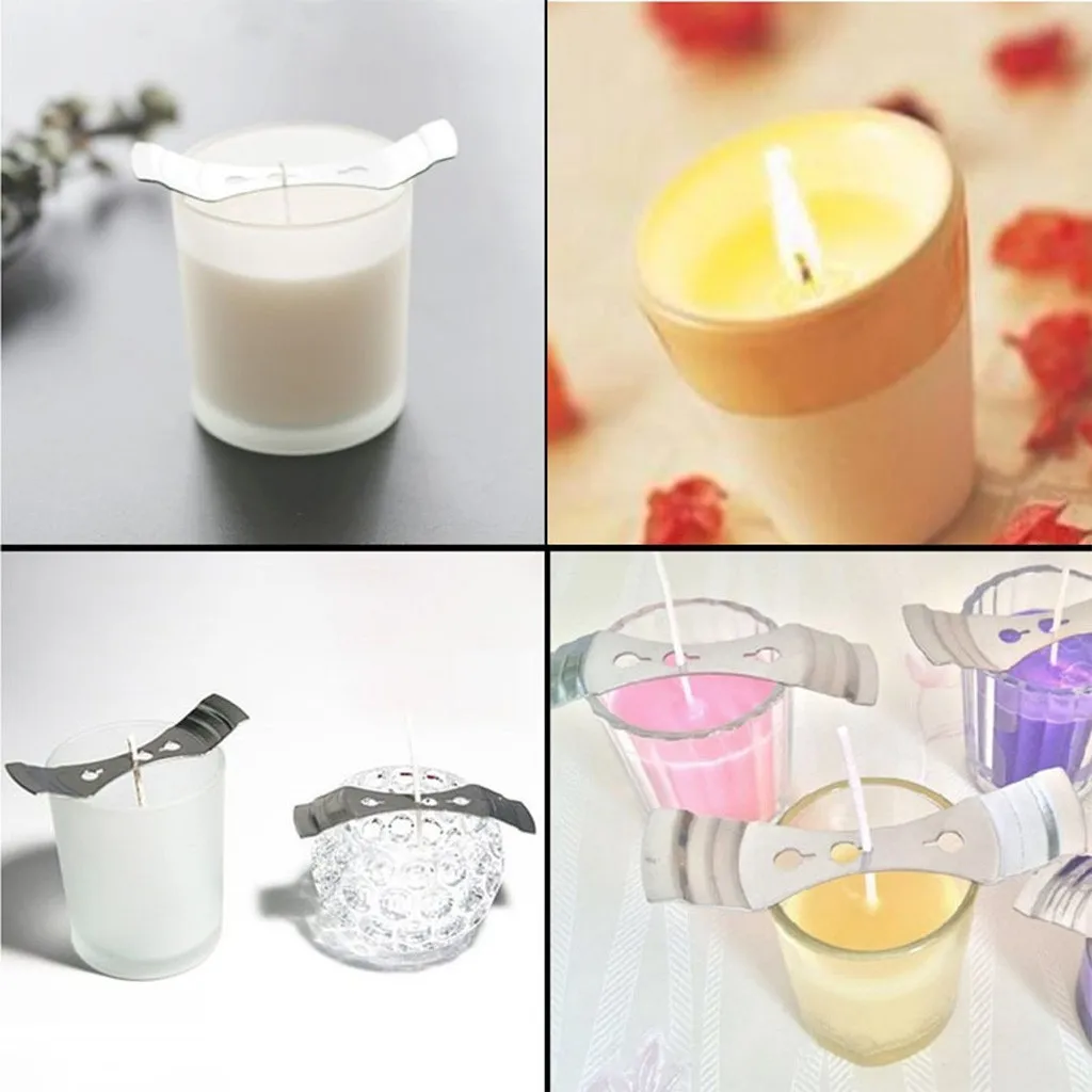 

Light 100Pcs/set Candle Wicks Smokeless Wax Pure Cotton Core 10/15cm DIY Candle Making Pre-waxed Wicks For Party Supplies