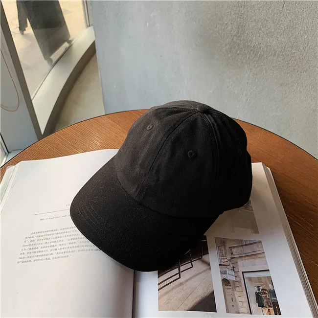 

2021 New Classic Versatile Cotton Softtop Solid Color Baseball Cap for Ladies and Girlfriends Spring and Summer Sun Shading Cap