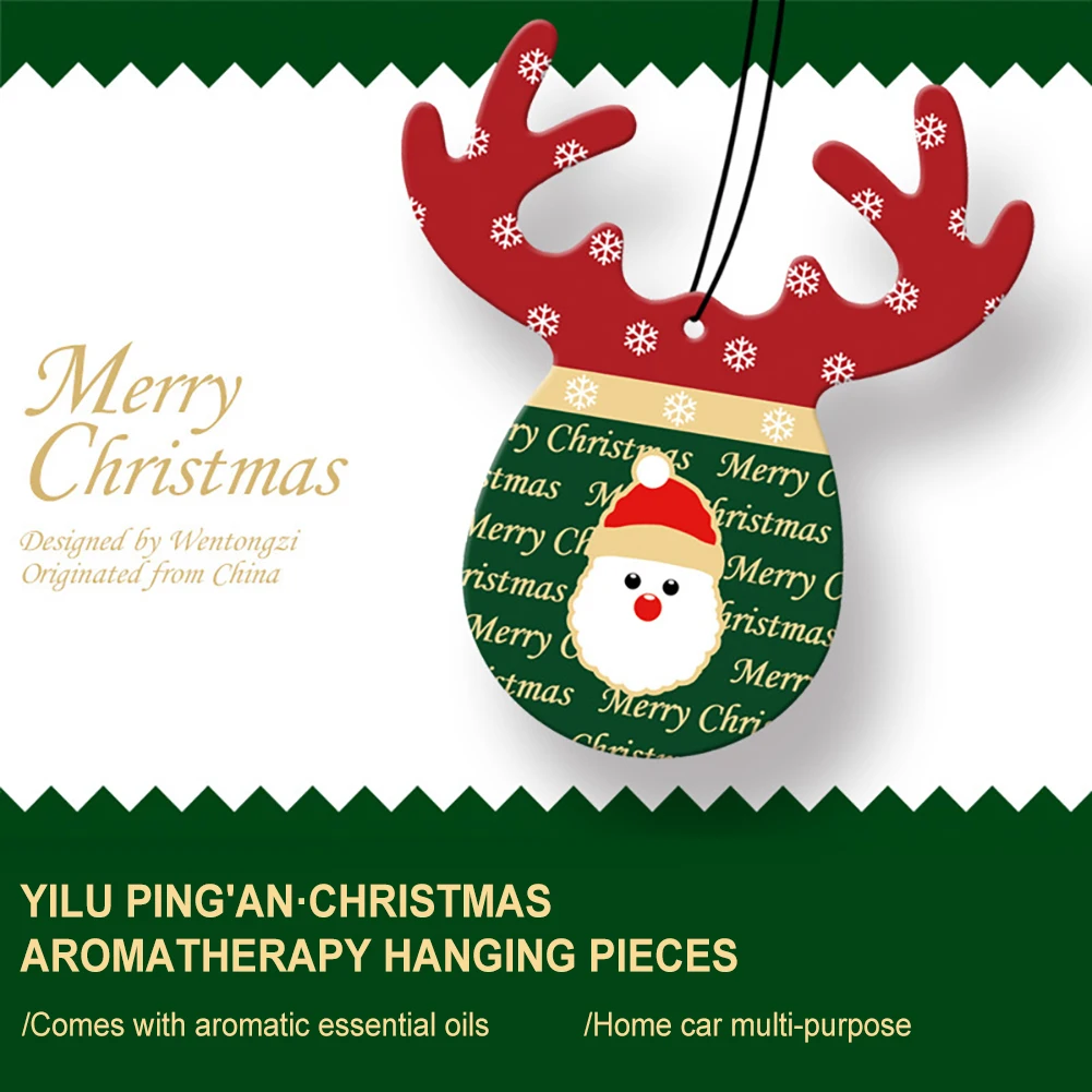 

Christmas Car Air Freshener Hanging Deer Fragrant Decoration Perfume Rearview Mirror Ornaments Aromatherapy Interior Accessories