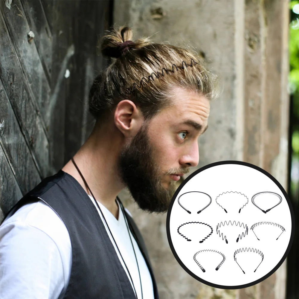 

8pcs Practical Unisex Hair Hoops Sports Hair Hoops Face Washing Hairbands