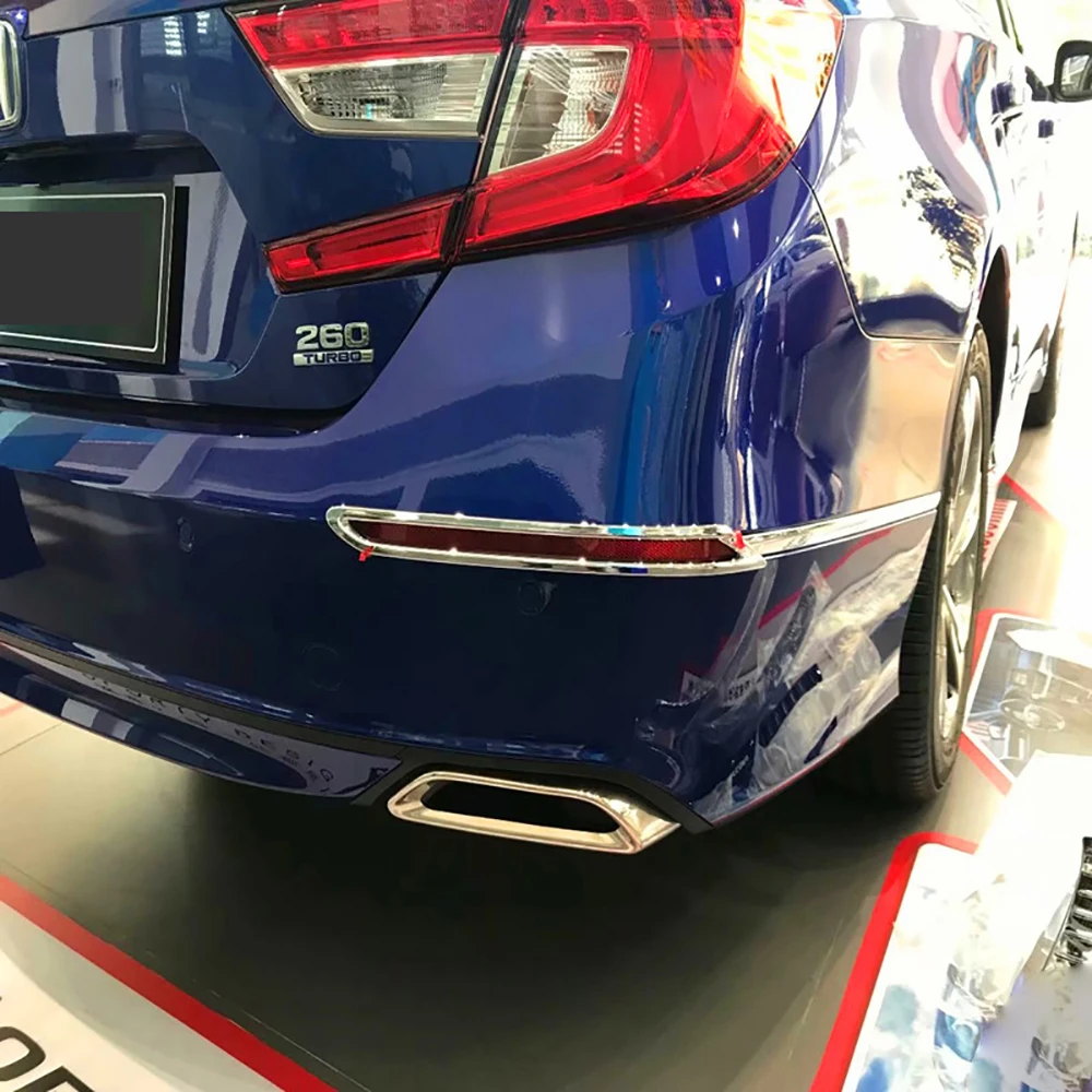 Для Honda Accord 2018 2019 2020 ABS Chrome лампа заднего противотуманного фонаря Обложка отделка