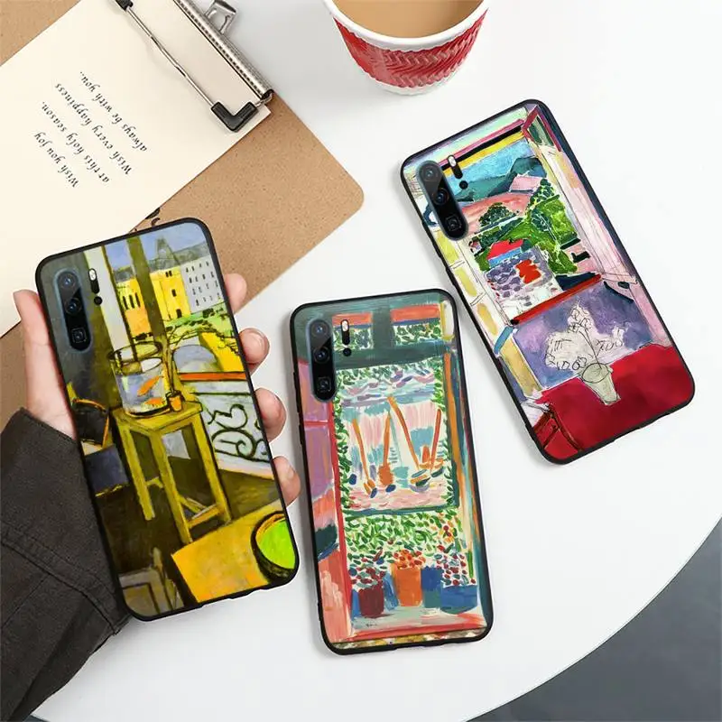 

Henri Matisse Open Window Collioure Phone Case For Huawei honor Mate 10 20 30 40 i 9 8 pro x Lite P smart 2019 nova 5t