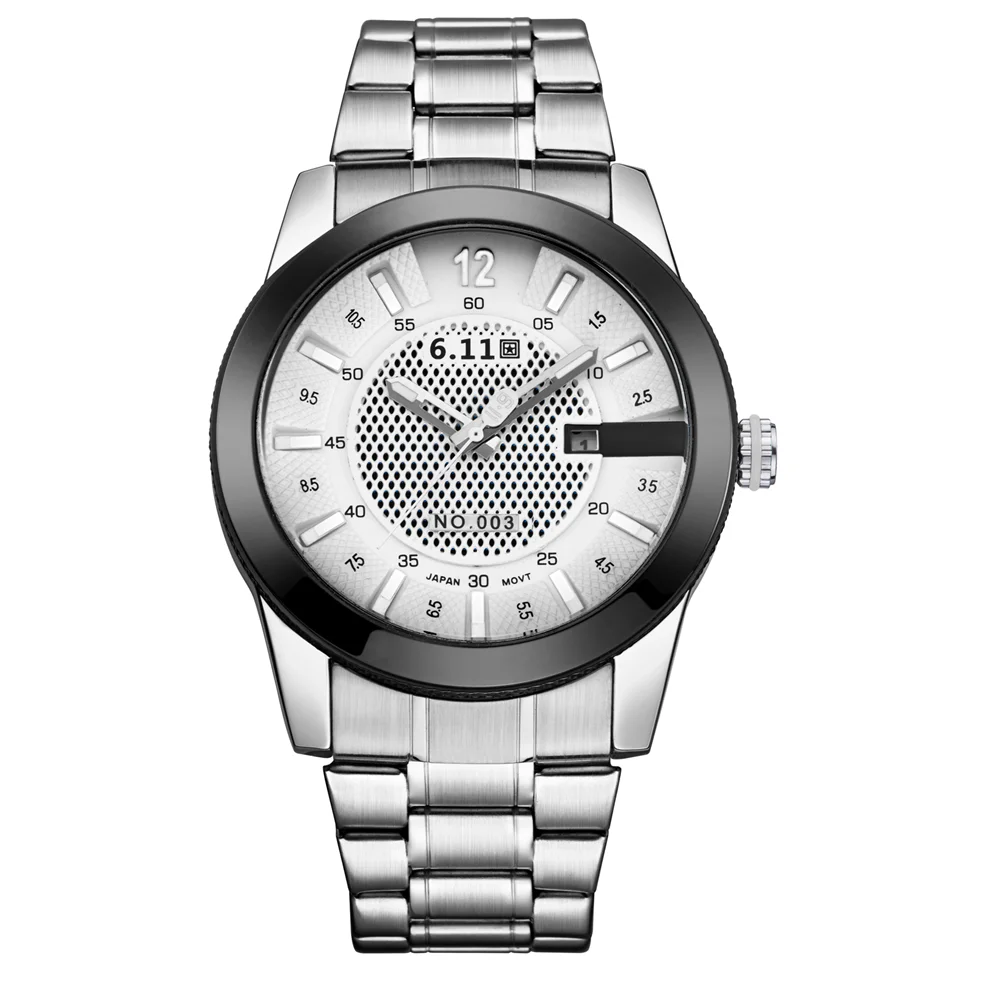 611-003-2 611 солнечные часы лучший бренд часы Мужские reloj macsulino light kinetic energy кварцевые часы со стальным ремешком водонепроницаемые часы с календарем Мужские - Цвет: 611-003-2