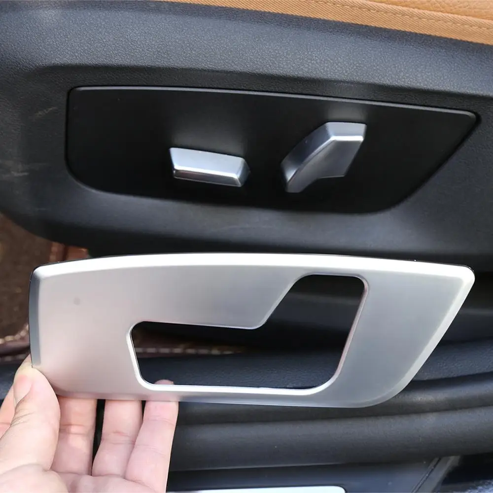 

2ps ABS Chrome Trim for BMW 5 Series Seat Adjustment Decorative Panel 2018 Car-stying Suitable Accessories