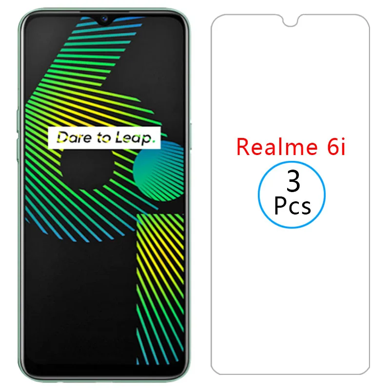 

protective tempered glass for realme 6i screen protector on realme6i 6 i i6 safety film realmi reame relme ralme realmi6i 6.5 9h
