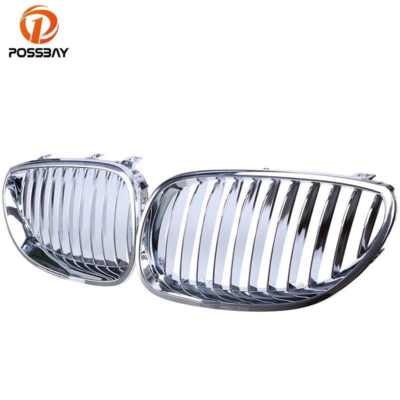 Posbay передний бампер Центральная Крышка для почек решетки гриль хром BMW 5 Series E61