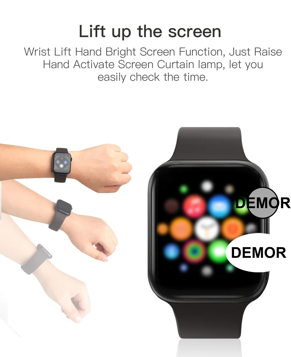 DEMOR IWO 11 gps умные часы серии 5 44 мм монитор сердечного ритма MTK2503 спортивные умные часы для Apple iOS 9 iPhone 10 X Android телефон