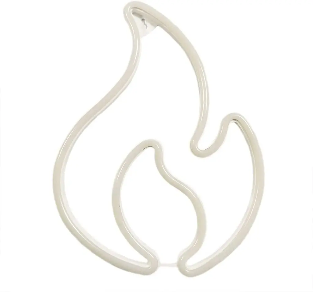 Неоновая вывеска с красным и желтым пламенем светодиодный светильник неоновым