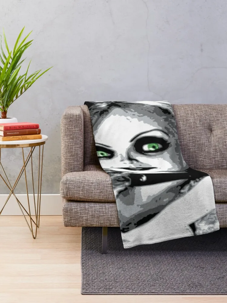 Флисовое одеяло Bride of Чаки с мультяшным принтом детское теплое для кровати