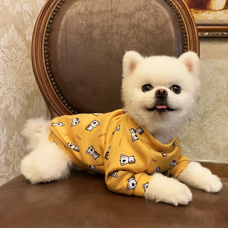 PETCIRCLE/Одежда для питомца Мишка Pomeranian маленькая собака с круглым вырезом