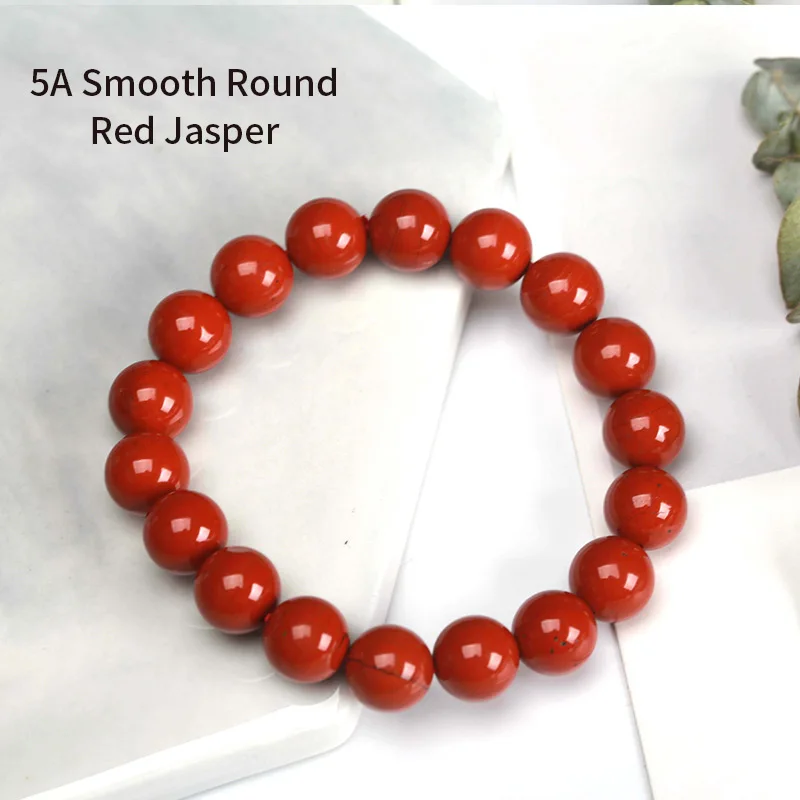 5A RED JASPER JD бренд натуральный красный яшма круглые полудрагоценные камни бусины 4-12 мм браслеты для женщин и мужчин лечебные ювелирные изделия Аксессуары подарок - Окраска металла: 5A RED JASPER