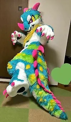 Костюм-талисман с оранжевым драконом костюм для косплея вечеринки игры