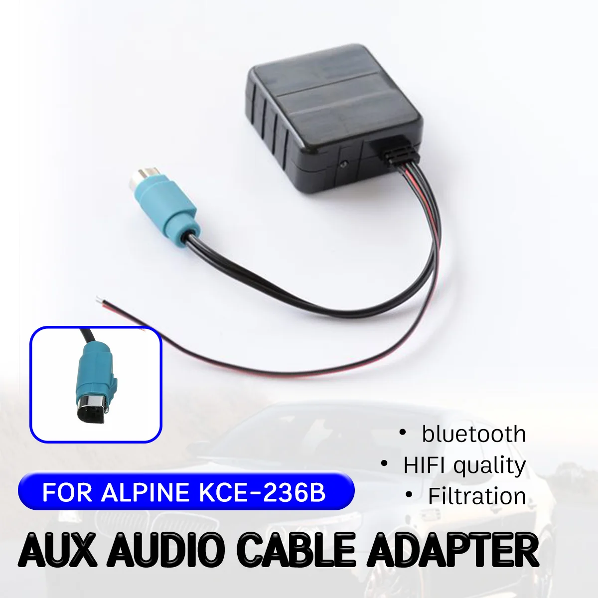

For Alpine CD Host KCE-236B 9870/9872 Cable Adapter for Hifi Quality Aux Music Input Interface bluetooth Aux Receiver