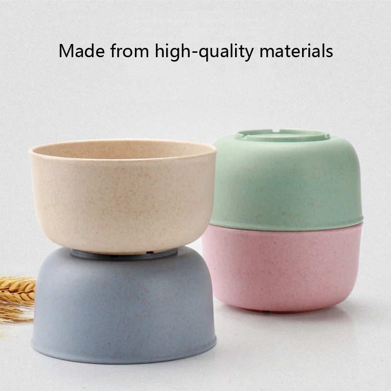 4 шт./компл. миска посуда из пшеничной соломы для защиты окружающей среды домашняя