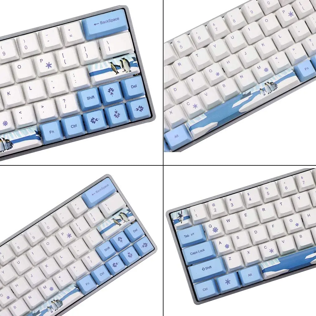 Механическая клавиатура 71 клавиши в стиле пингвина аниме Keycap OEM высота