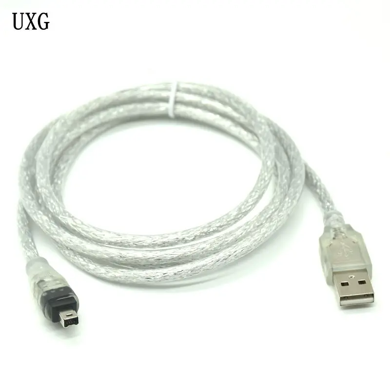 1 5 м футов USB 2 0 A штекер к Firewire IEEE 1394 4 контактный адаптера iLink шнур firewire кабель для