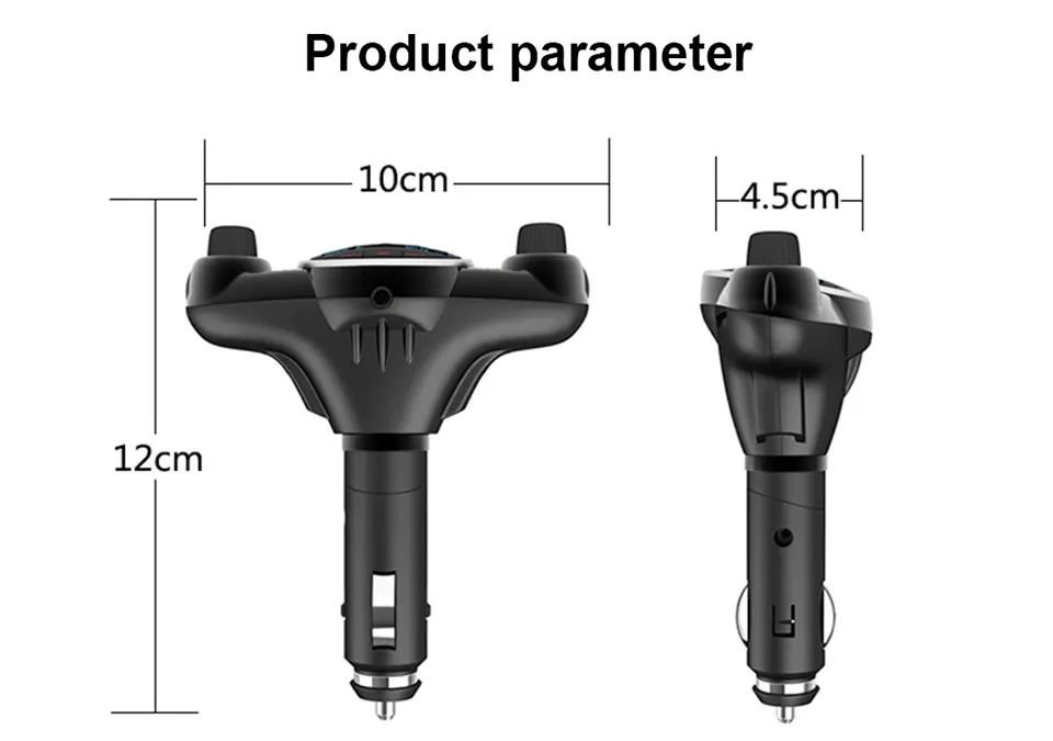 BT08 беспроводной Bluetooth Автомобильный mp3 плеер fm-передатчик AUX аудио приемник TF USB Flash музыкальные плееры двойной USB зарядное устройство