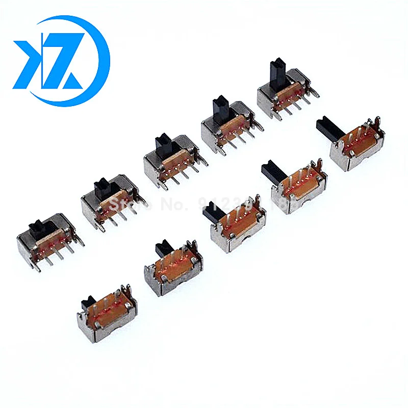 10Pcs SK12D07 SK12D07VG3 SK12D07VG4 SK12D07VG5 mini Slide Switch 3pin 2 Position 1P2T SPDT High quality toggle switch Handle:3MM |