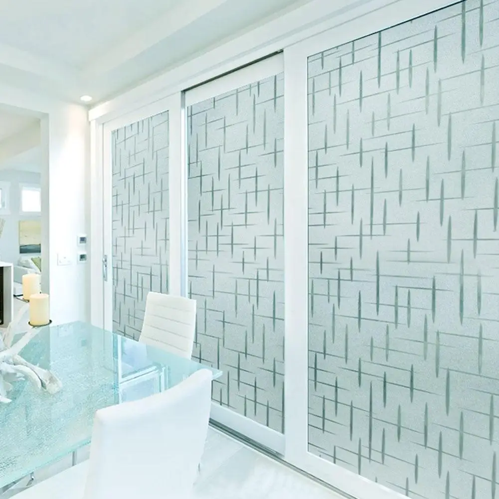 Новая оконная пленка съемная не клейкая матовая стеклянная для