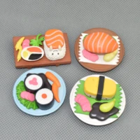 genuine action figure simulation sushi keychain japanese cuisine food display model children candytoy gacha pendant