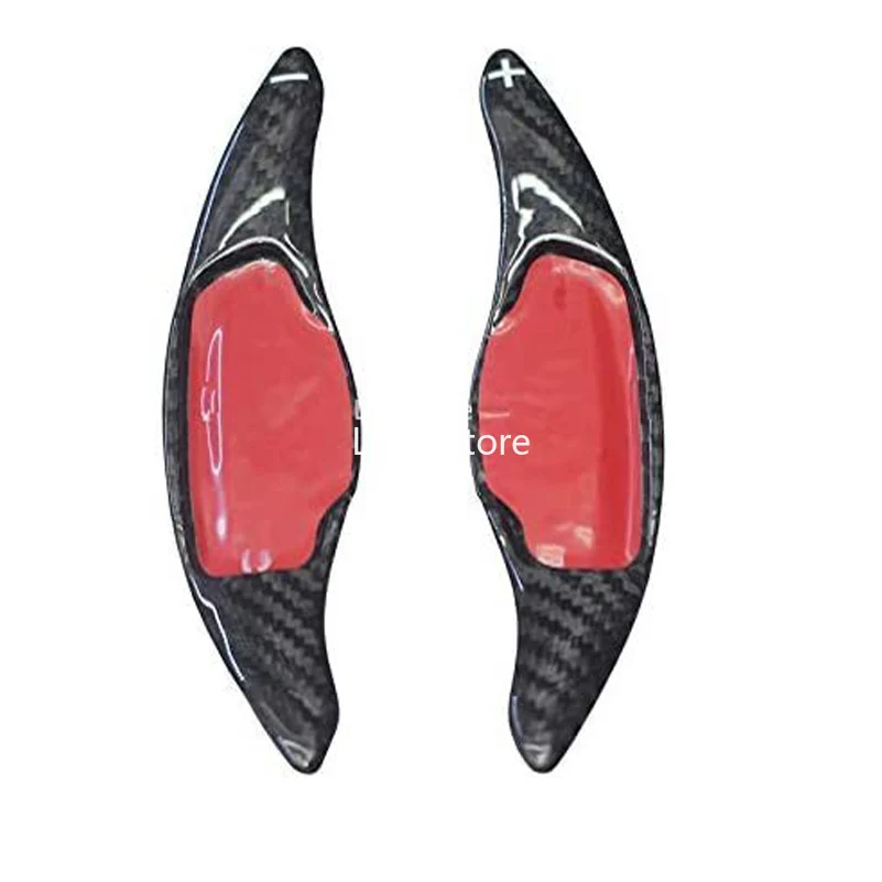 

Новинка 2 шт. 100% натуральное углеродное волокно автомобильный рычаг переключения руля лопастный рычаг переключения передач для KIA Stinger 2017-2021