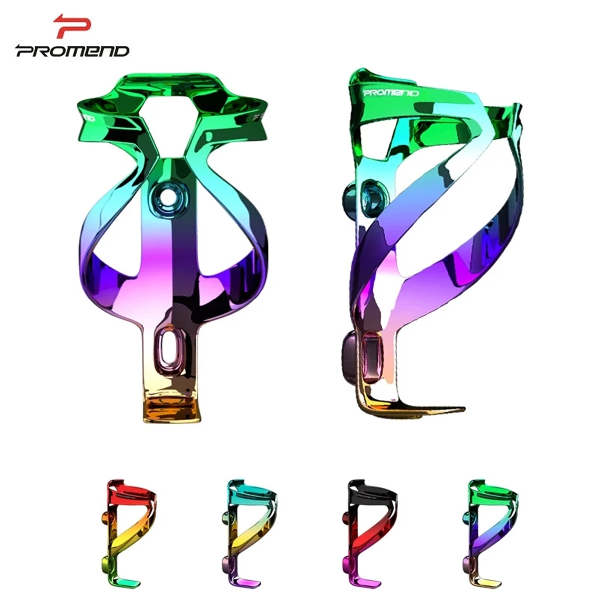 

PROMEND Bicycle Bottle Cage Water Cup Holder Riding Equipment Road Bike Aurora Colorful Electroplating Engineering Plastic