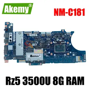 akemy for lenovo thinkpad x395 laptop motherboard fa391fa491 nm c181 cpu rz5 3500u ram 8gb tested test 02dm214 02dm204 02dm209 free global shipping