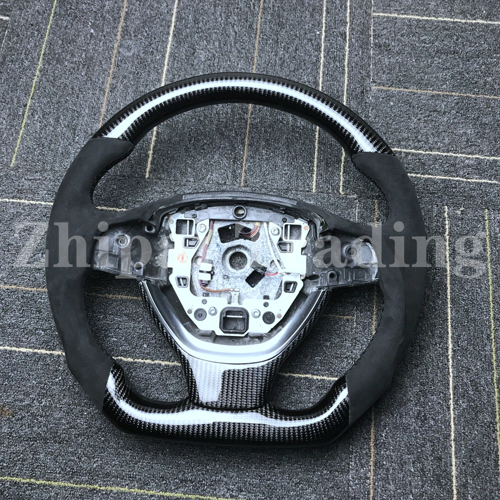 

Customized steering wheel For BMW carbon fiber alcantara F10 F18 2013-2017 5 6 7 series