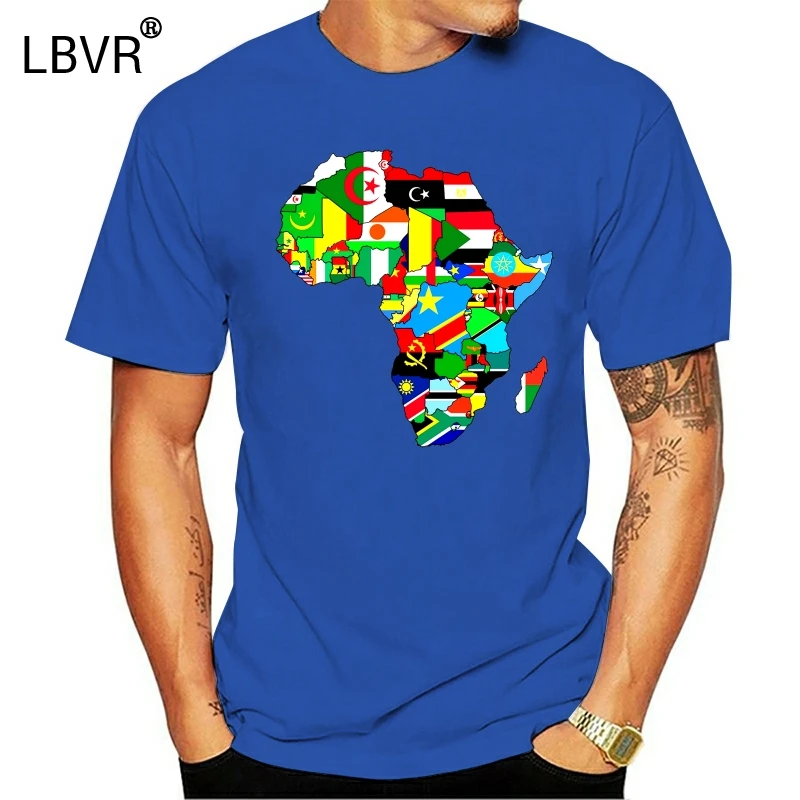 Забавная Мужская футболка для женщин и мужчин крутая с картой Африки коллажем