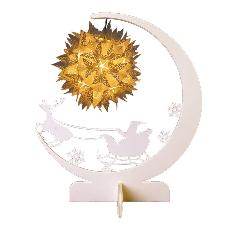 

Creative LED Paper Sculpture Night Light Pure Hand-Made USB 3D Paper Crafts Home Decoration Kids Gift DIY