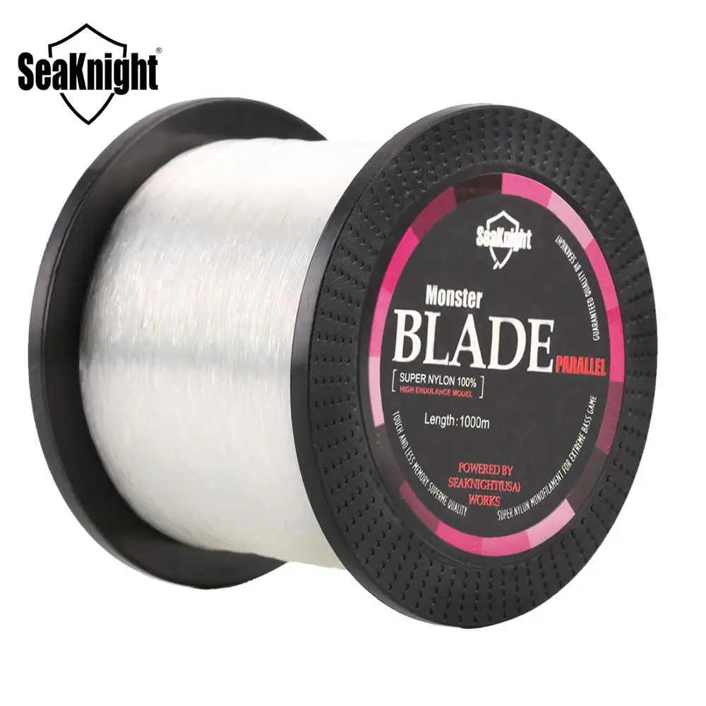 SeaKnight BLADE 500 м 1000 м нейлоновая леска 2-35 фунтов, японская леска из мононити, супер прочная леска для ловли карпа, моно леска