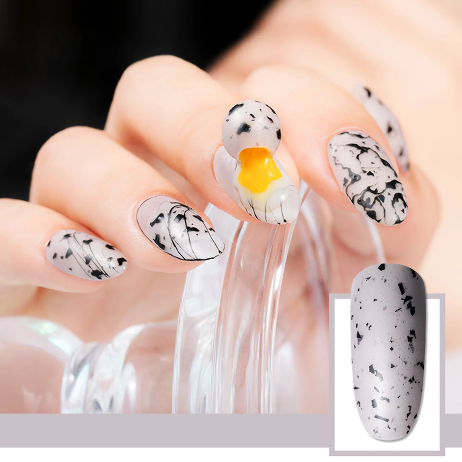 

Soak-off Gel Nail Polish Eggshell Effect Varnishes Nails Art Design UV Gel Nail Polish ZGOOD