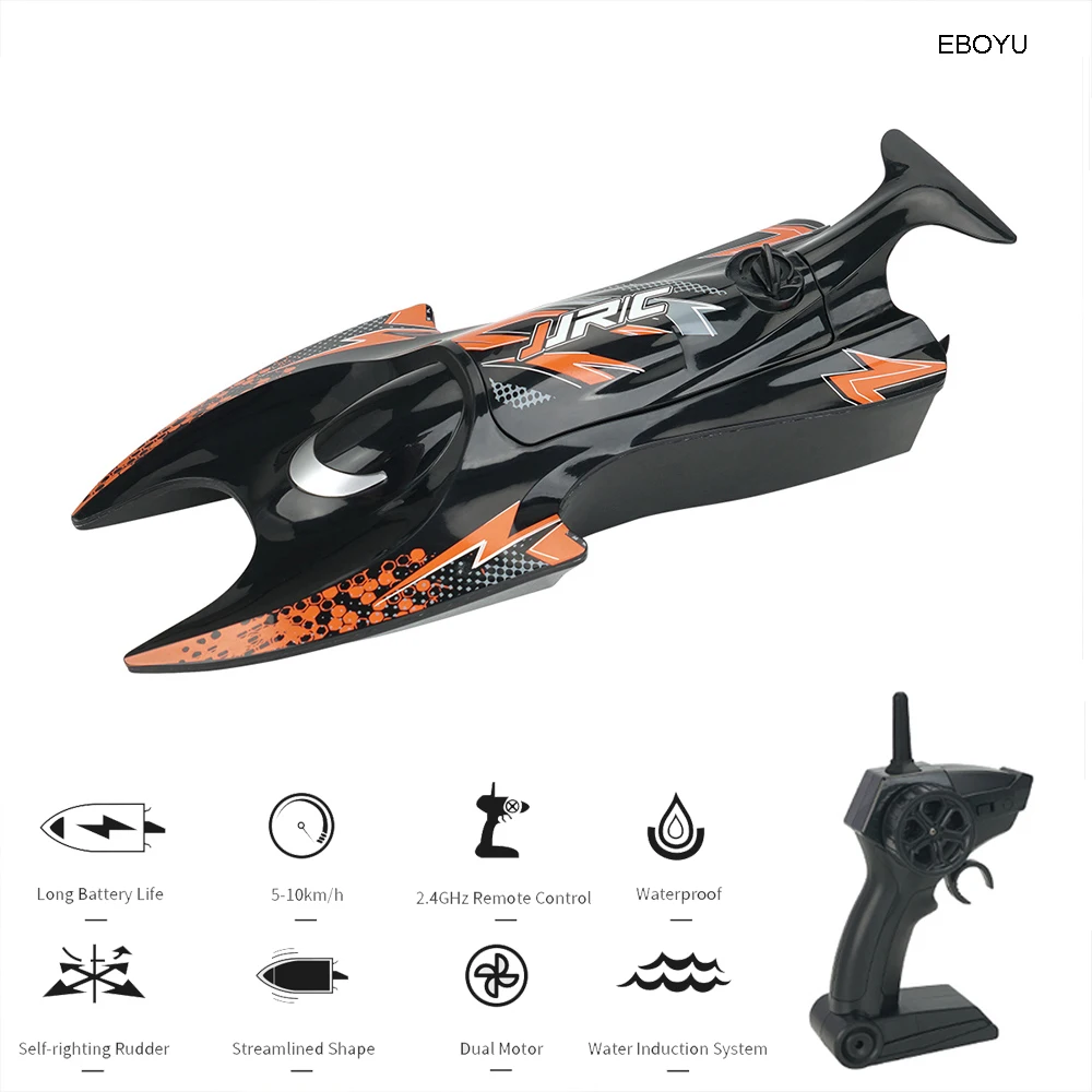 JJRC S6 RC лодка 1:47 2 4 ГГц водонепроницаемый пульт дистанционного управления