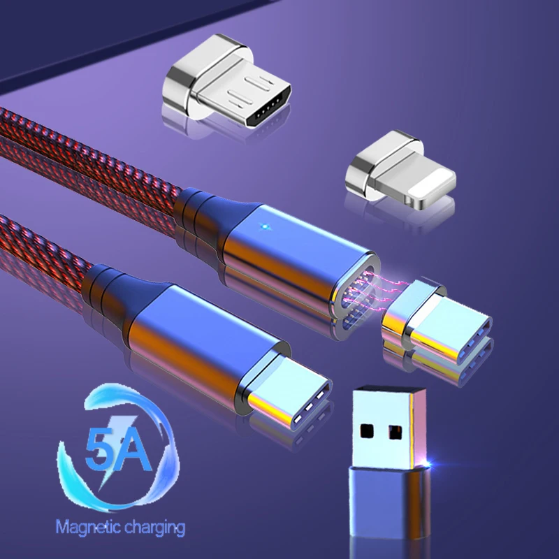 

Кабель Micro USB Тип C 5A, кабель для быстрой зарядки USB C, зарядное устройство для смартфона, шнур для передачи данных, провод для iPhone 12 11 Pro Max Xiaomi 11 ...