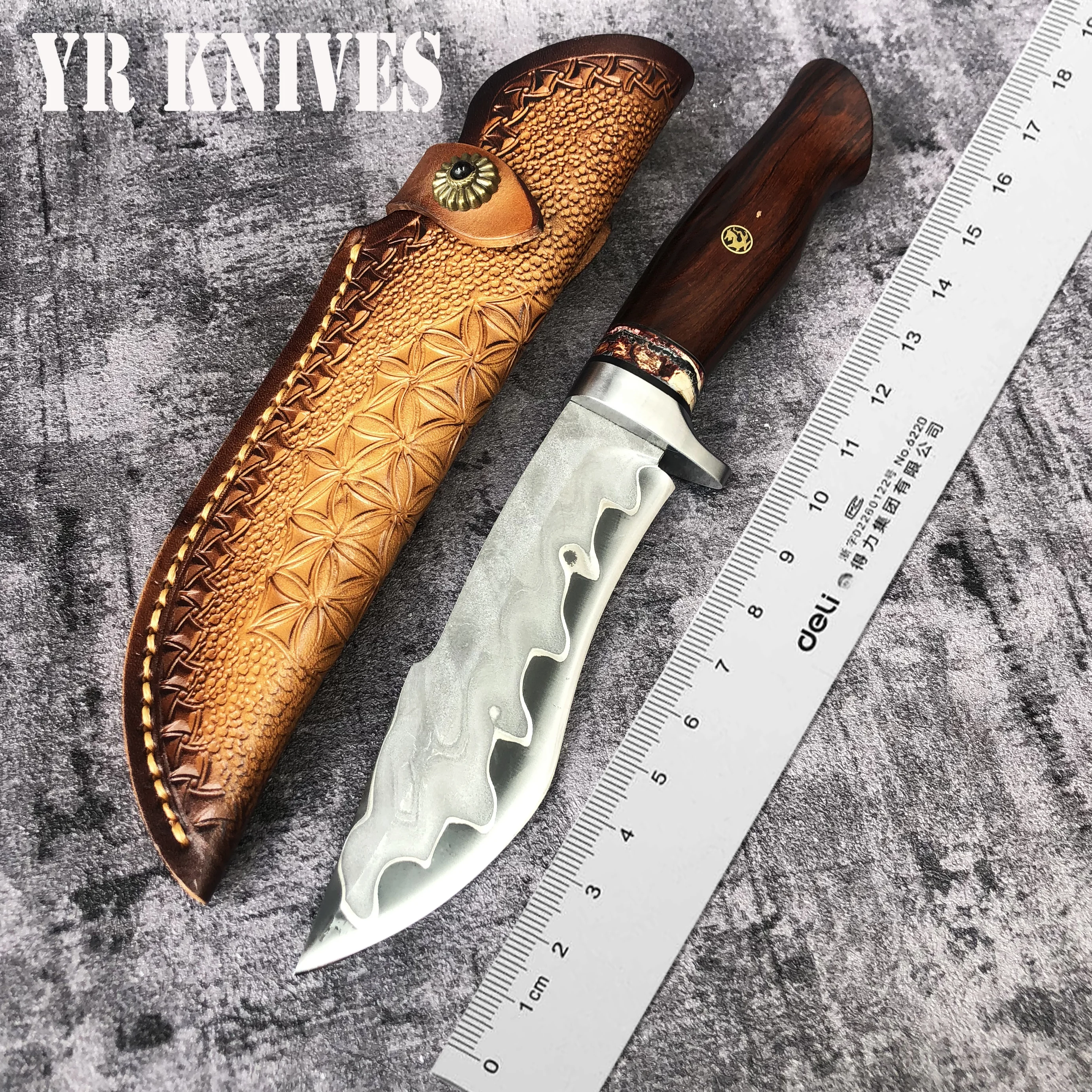 2019 нож 60HRC снаряжение для выживания дамасская сталь пустыня железная древесина