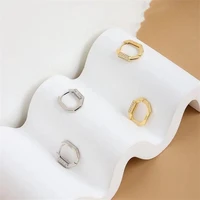 panjbj 925 sterling silver luxury pave zircon geometric ear buckle for women fashion charming party wedding earring jewelry