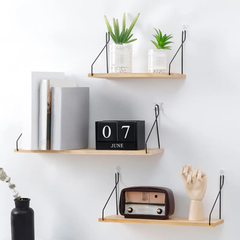

Metal Wall Shelf Nordic Wall Decor Shelf Book Organizer Storage Plant Holders Kids Room Decoration