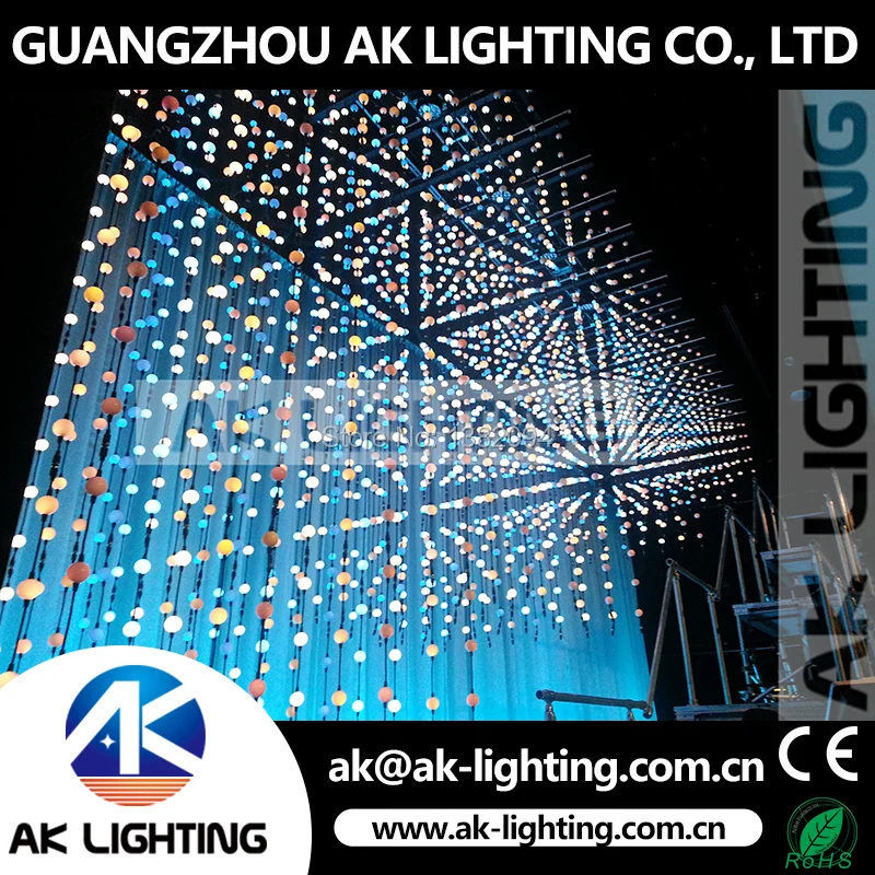 Светодиодная лента AK LIGHTING 30 шт. 3D PIXEL BALL 50 мм RGB|Эффект освещения сцены| |