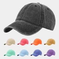 wholesale retro stone men washed hats dad denim trucker sports caps low profile cotton white eco baseball vintage cap